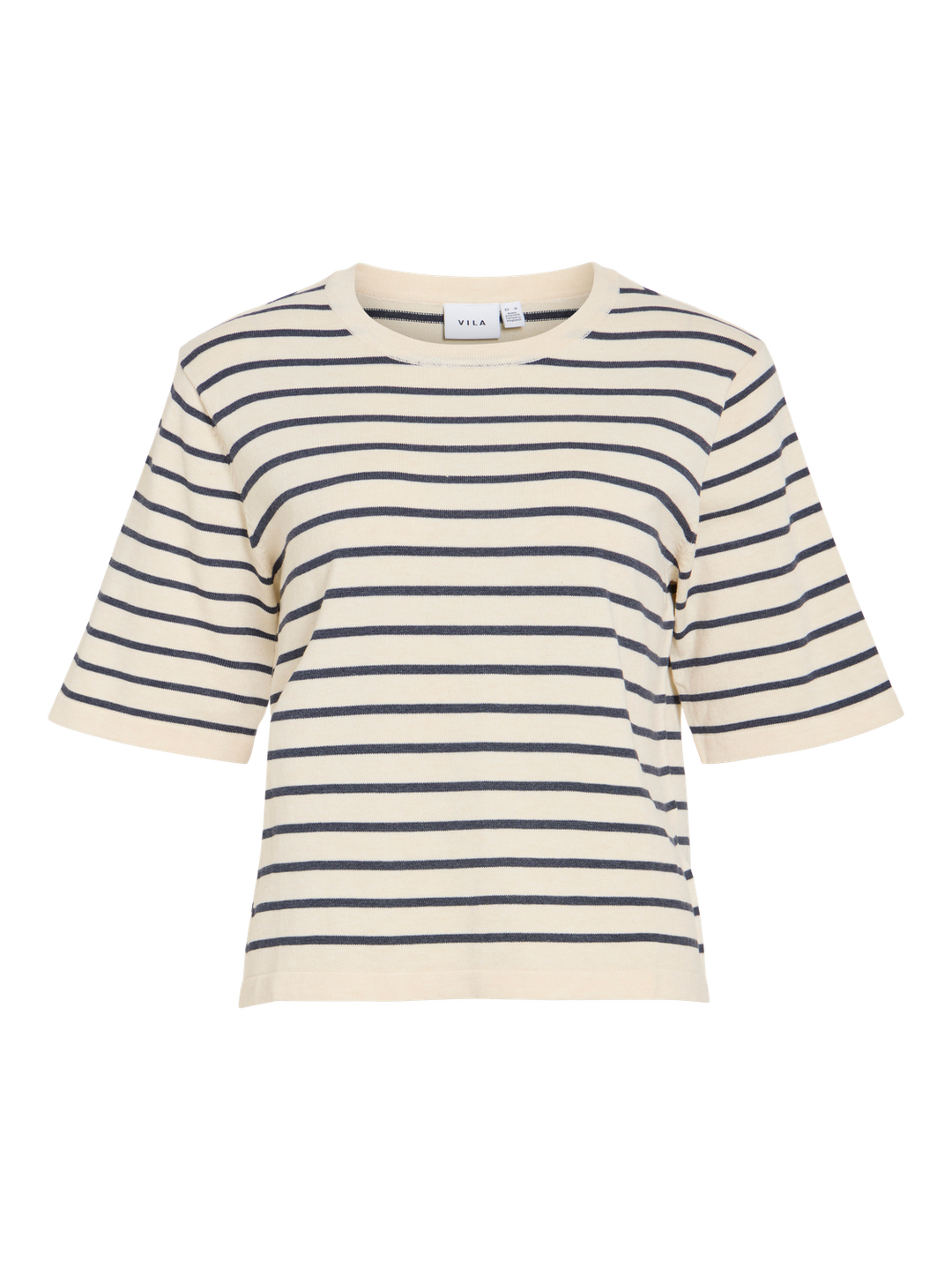 Vimalu O-Neck 2/4 Knit Top-Noos