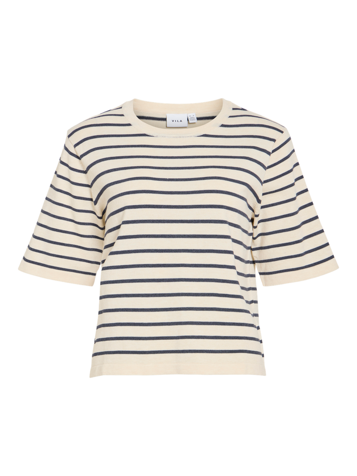 Vimalu O-Neck 2/4 Knit Top-Noos