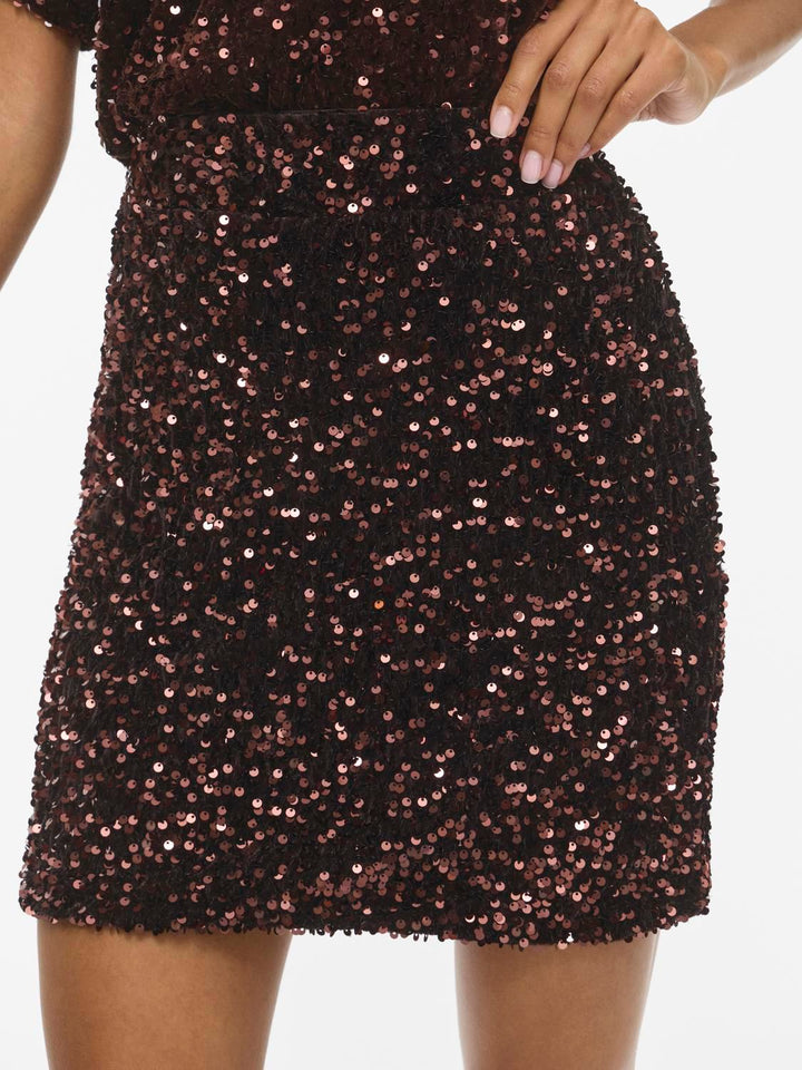 Vifaith Hw Short Sequin Skirt/vol/lr/2