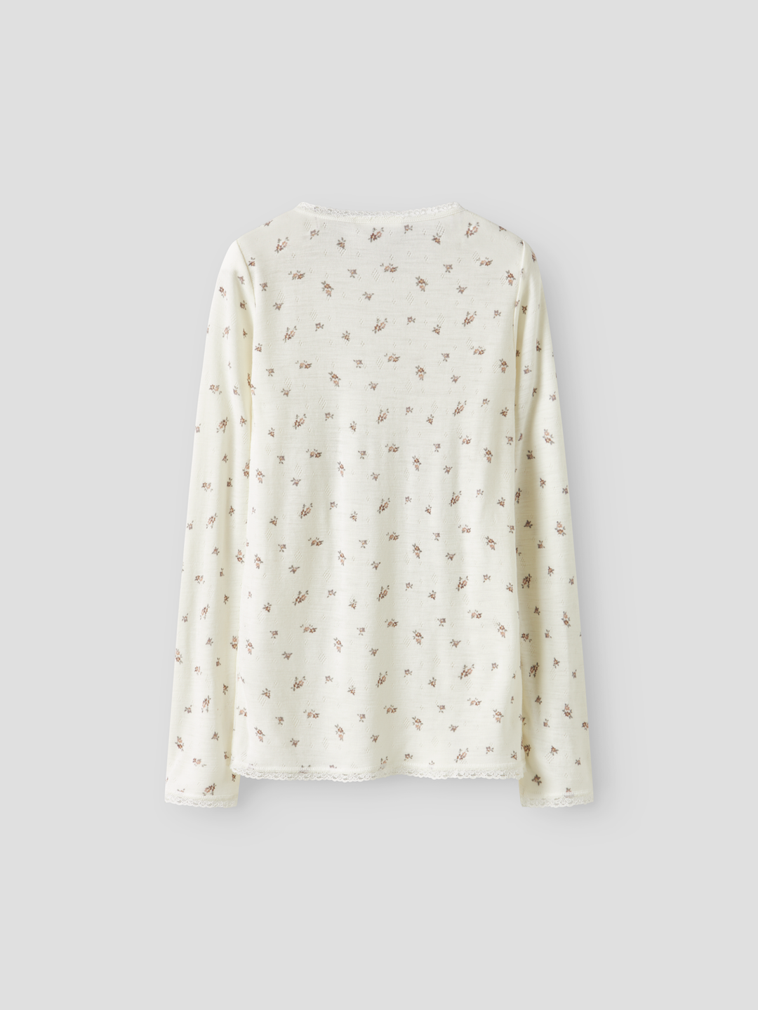 NKFWANG WOOL NEEDLE LS TOP