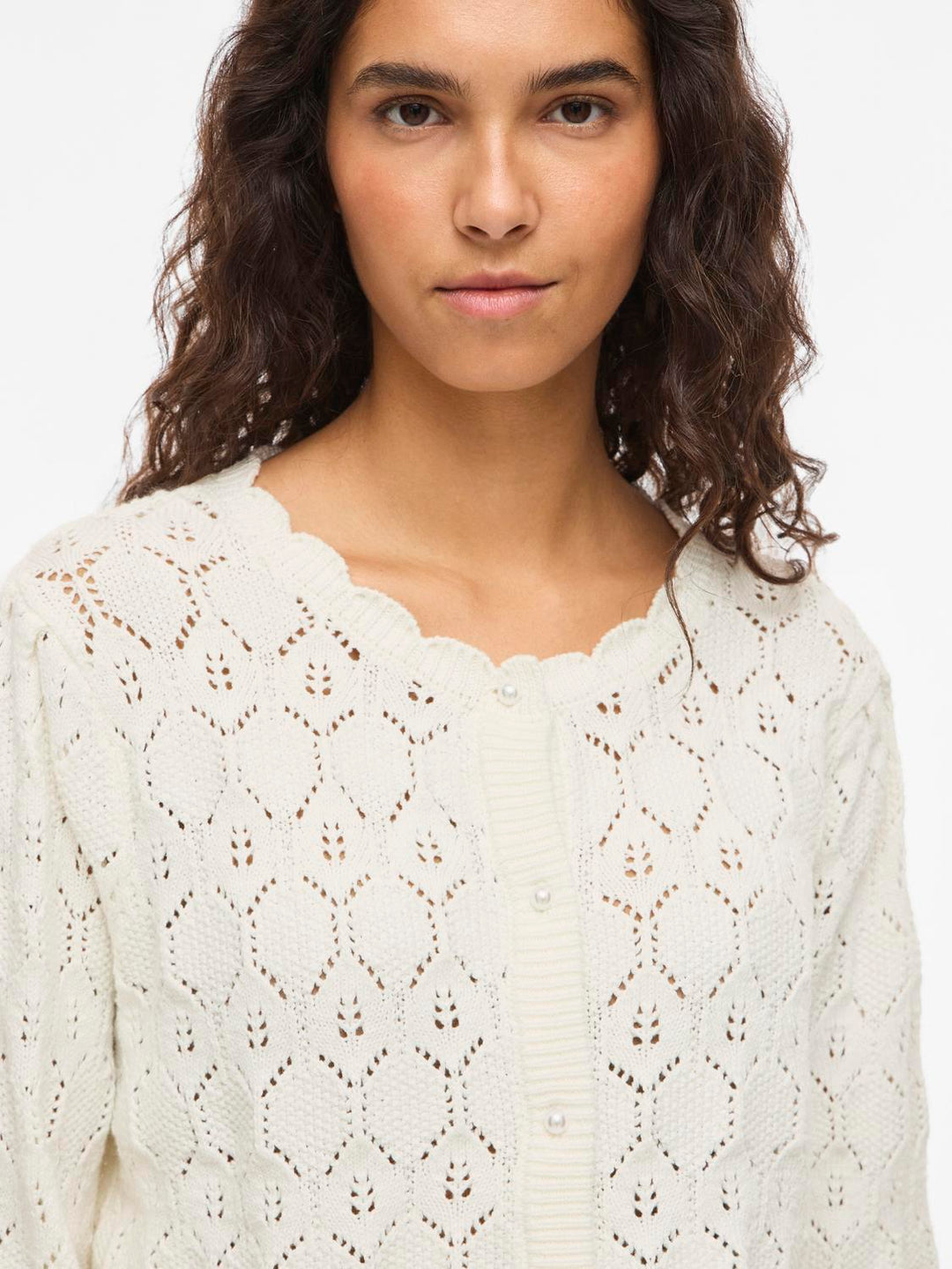 Vilowen L/s O-Neck Knit Cardigan/pb/r/1