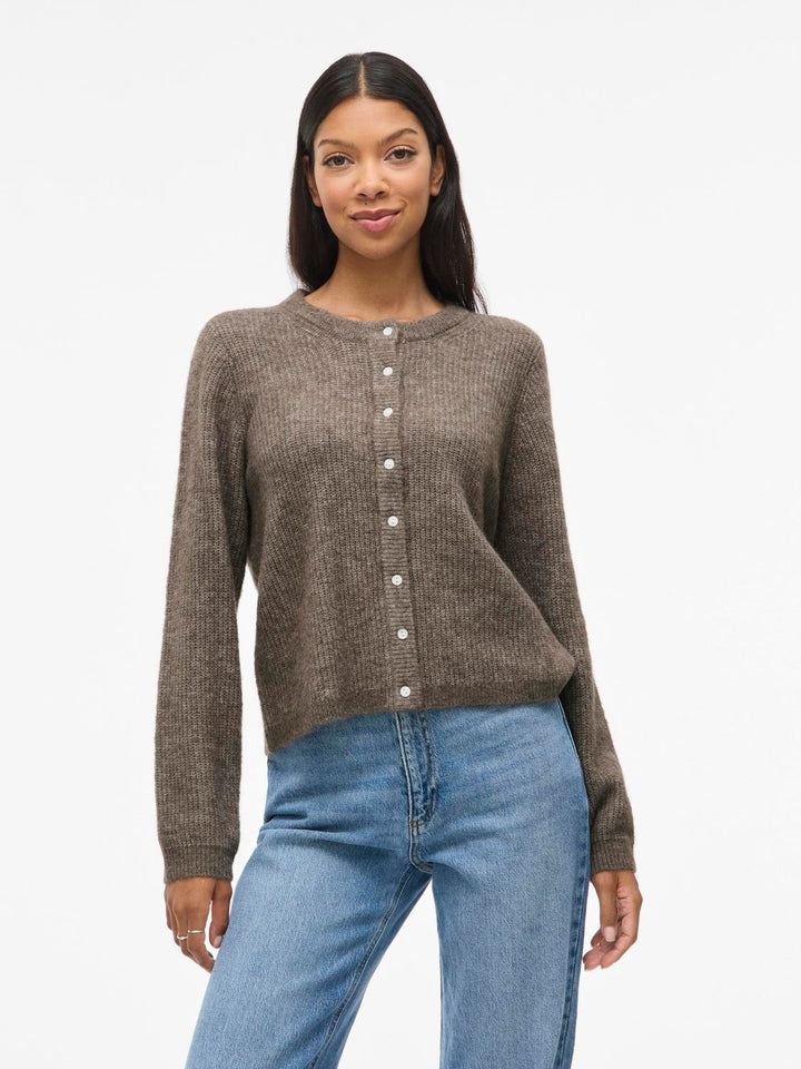 Vilory O-Neck L/s Knit Cardigan-Noos
