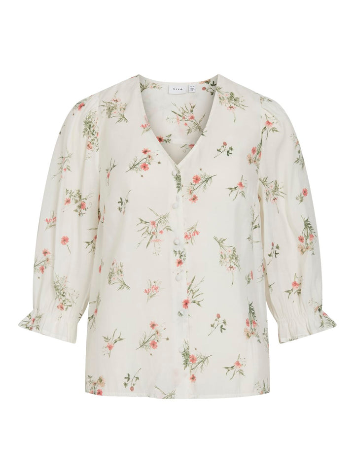Viednana 3/4 V-Neck Top/rn