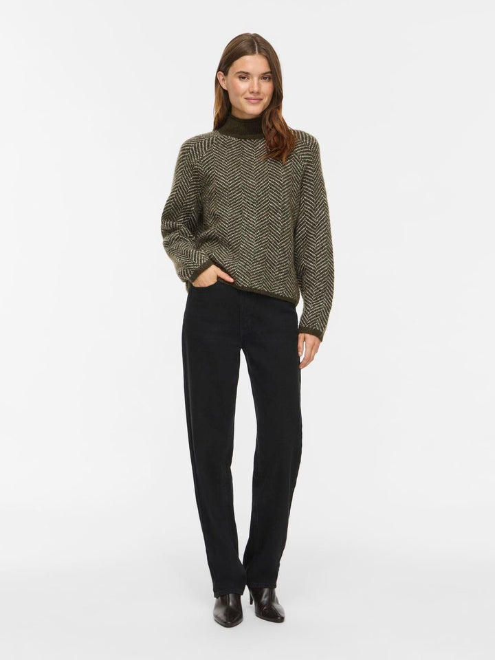 Vilory High Neck L/s Knit Top - Noos