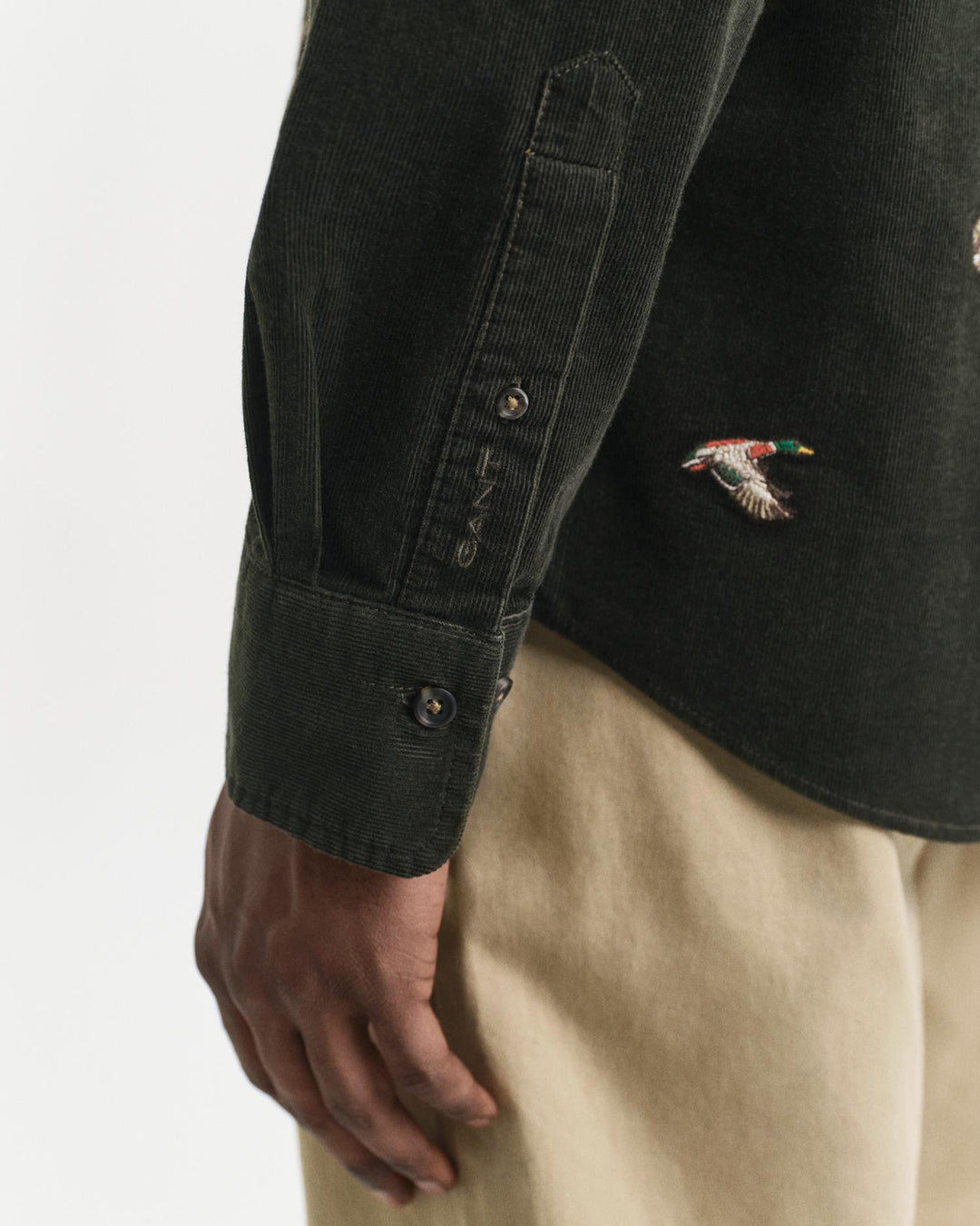 Reg Embroidered Corduroy Shirt
