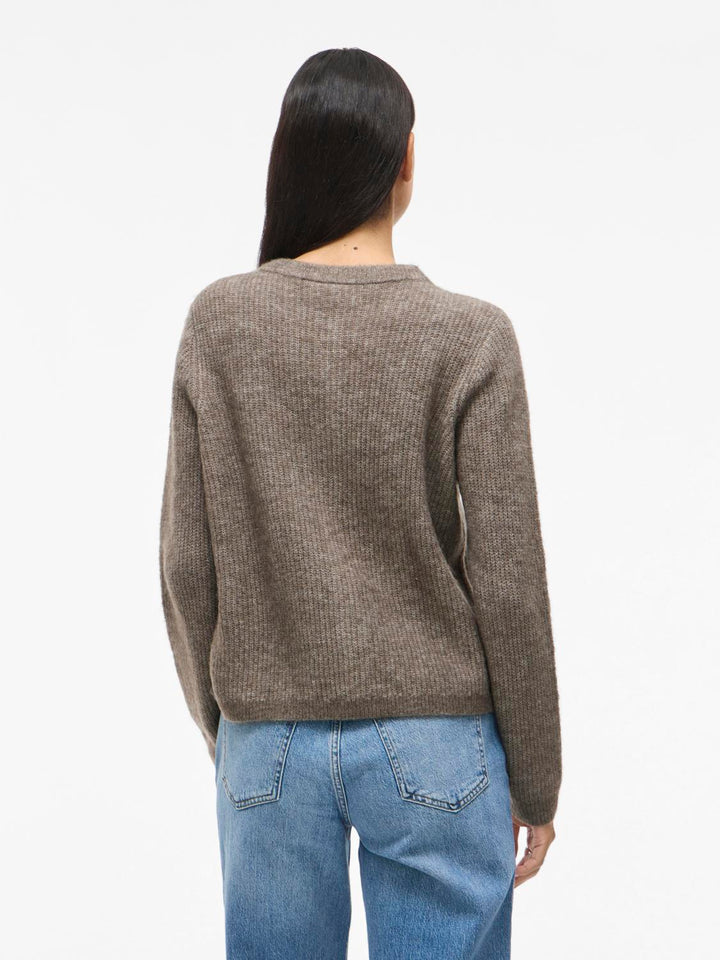 Vilory O-Neck L/s Knit Cardigan-Noos