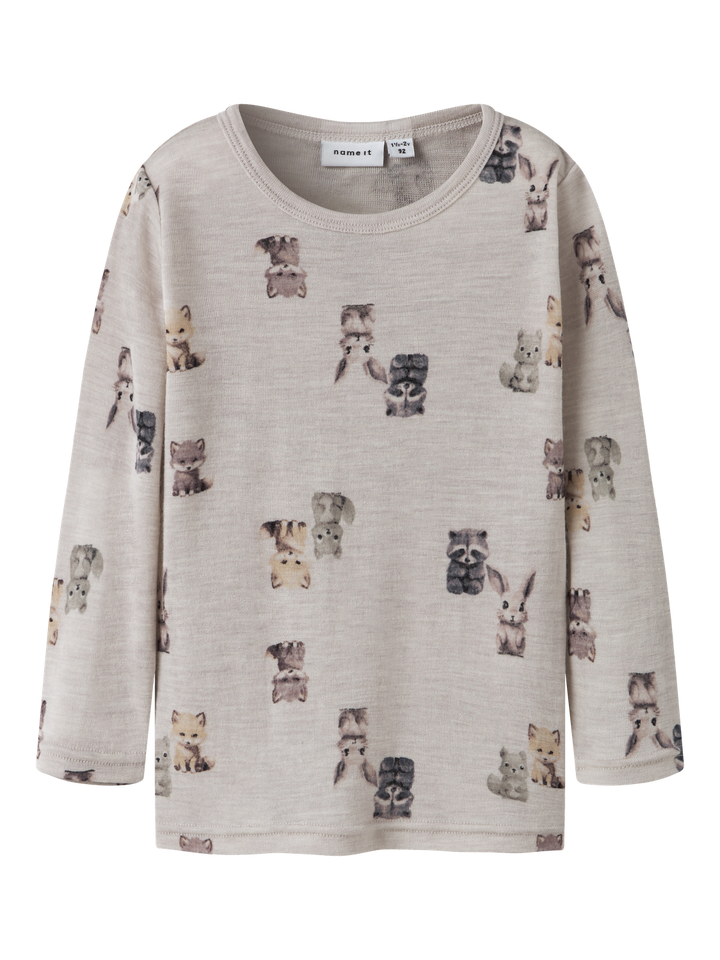 NMMWANG WOOL RIB LS TOP