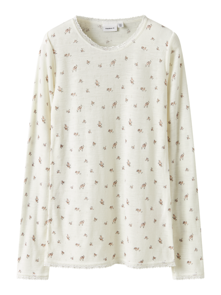 NKFWANG WOOL NEEDLE LS TOP