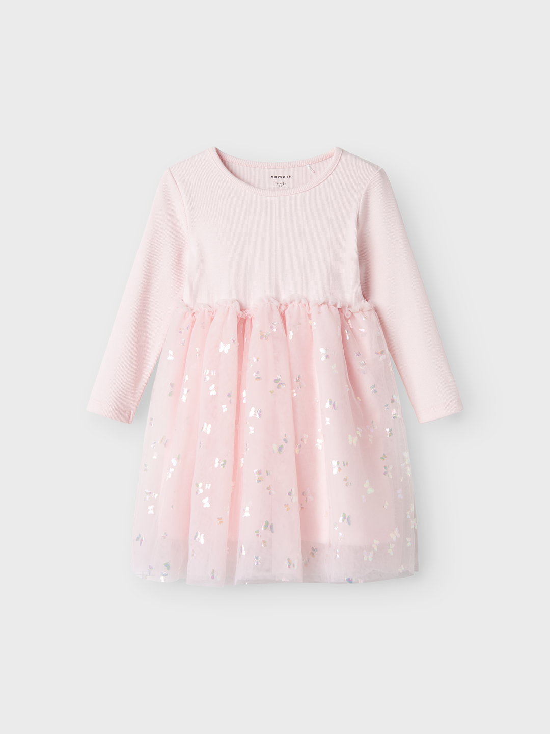 NMFDUBUTTERFLY LS DRESS