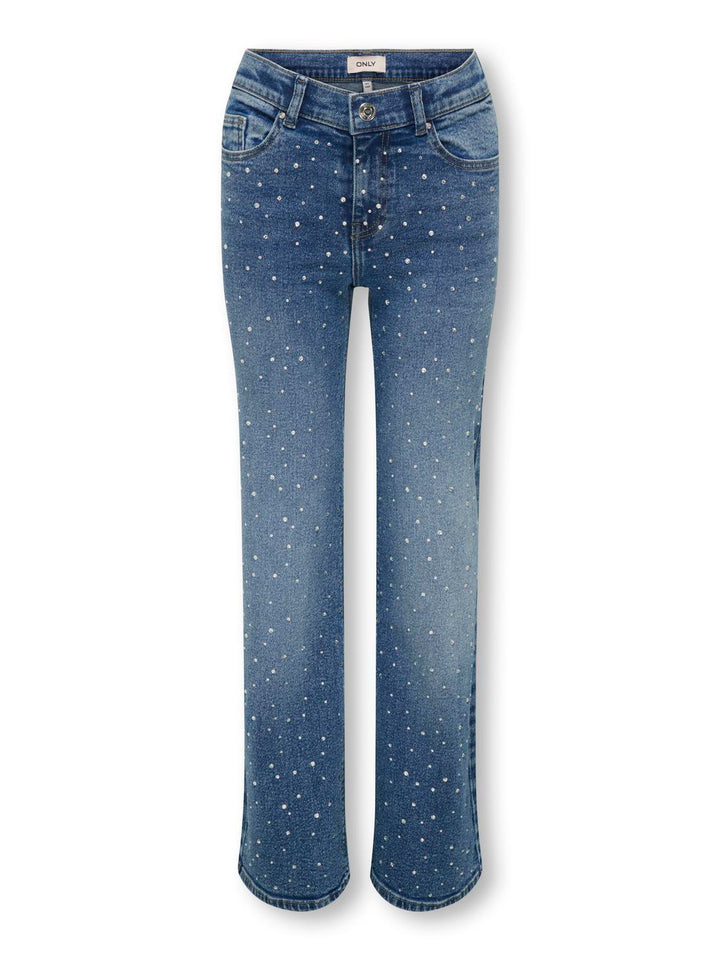 KOGJUICY WIDE JEANS MED DIAMANTER