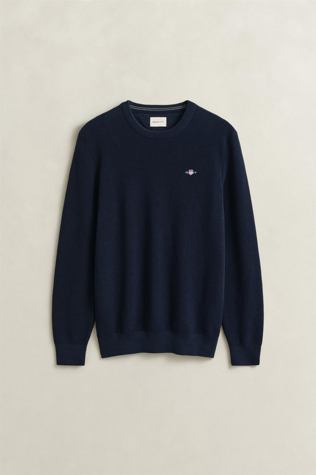Micro Textured Cotton C-Neck