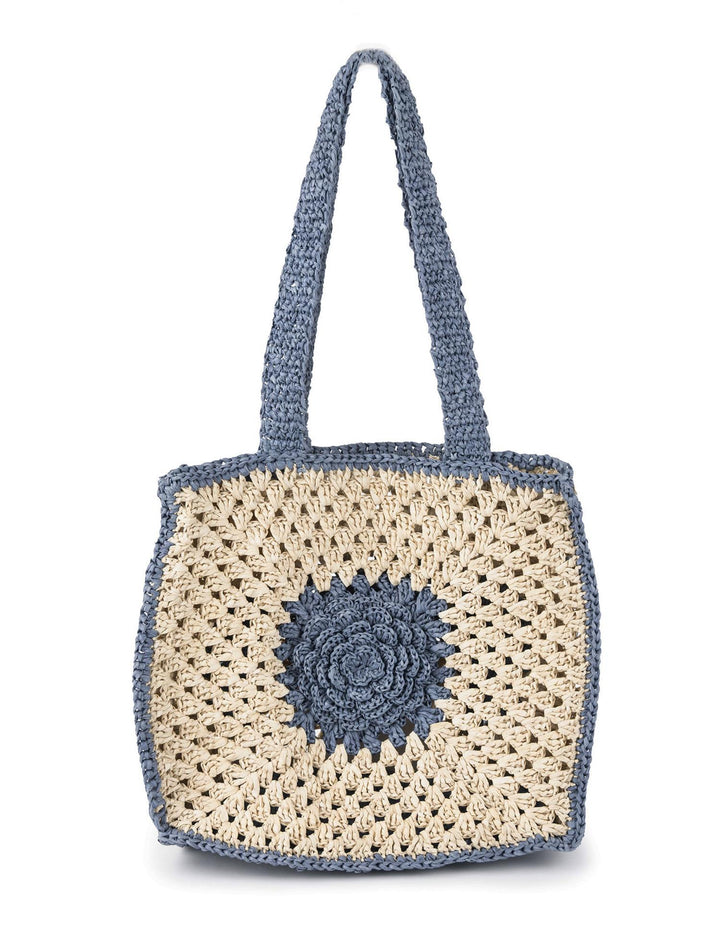 Raffia Flower Bag