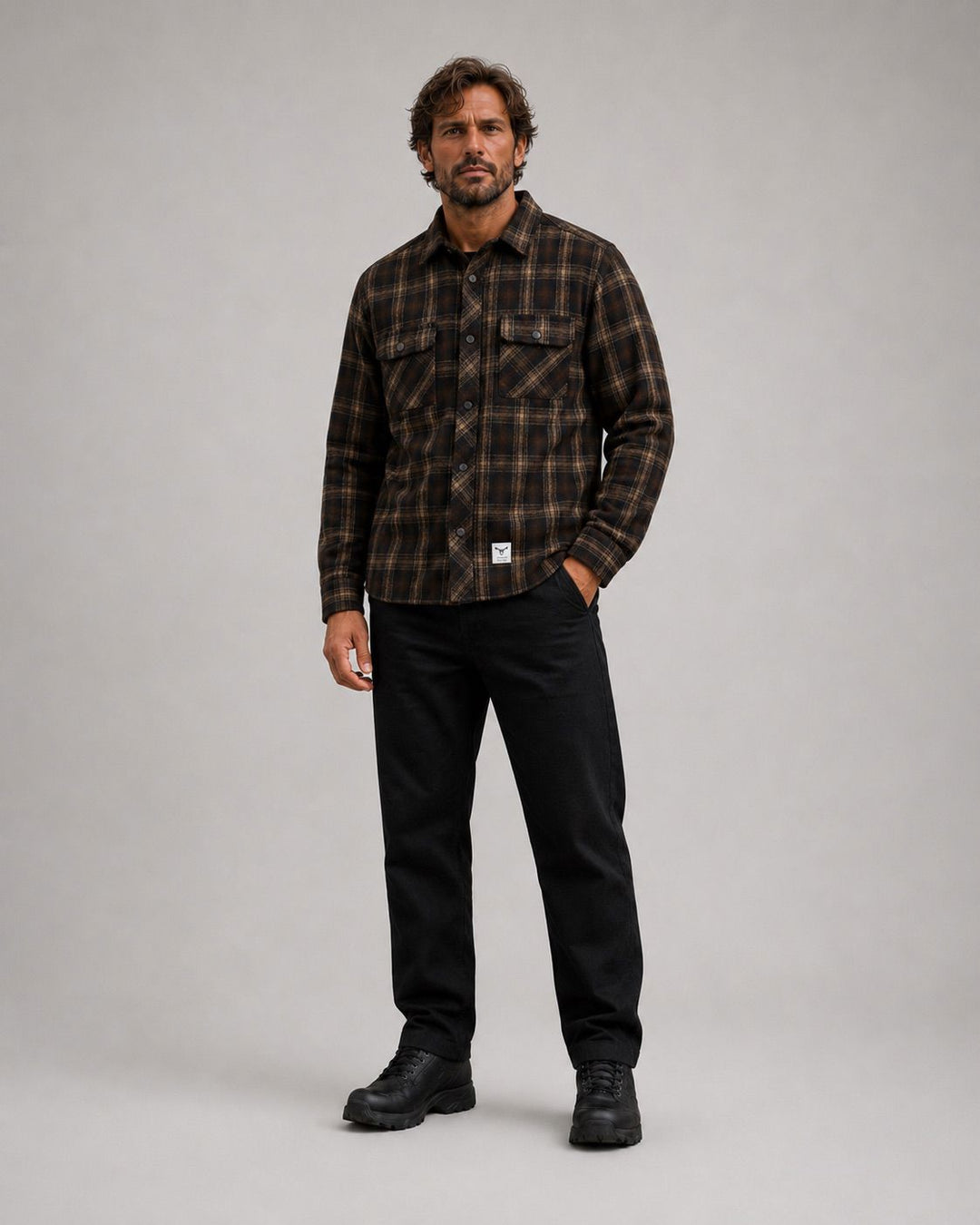 New Adrian Cotton Check Shirt