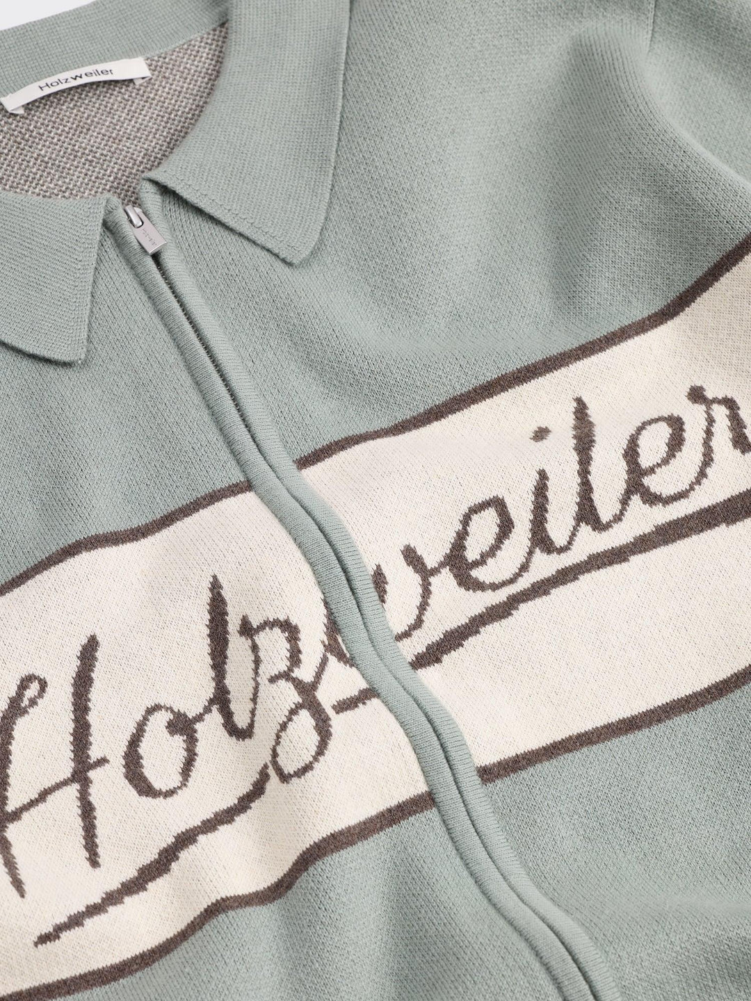 Jacquard Knit Zip Through