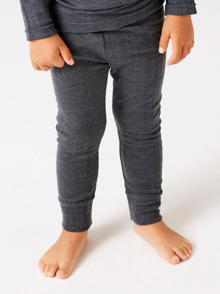 NMMWANG WOOL NEEDLE LONGJOHN SOLID NOOS