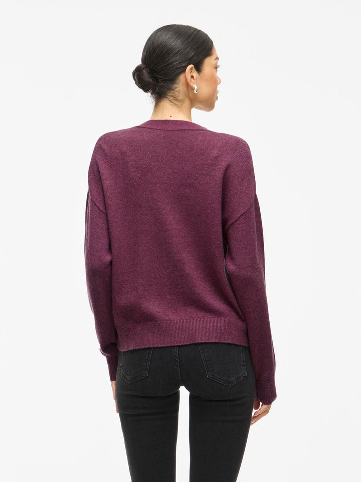 Viril V-Neck Knit Cardigan - Noos