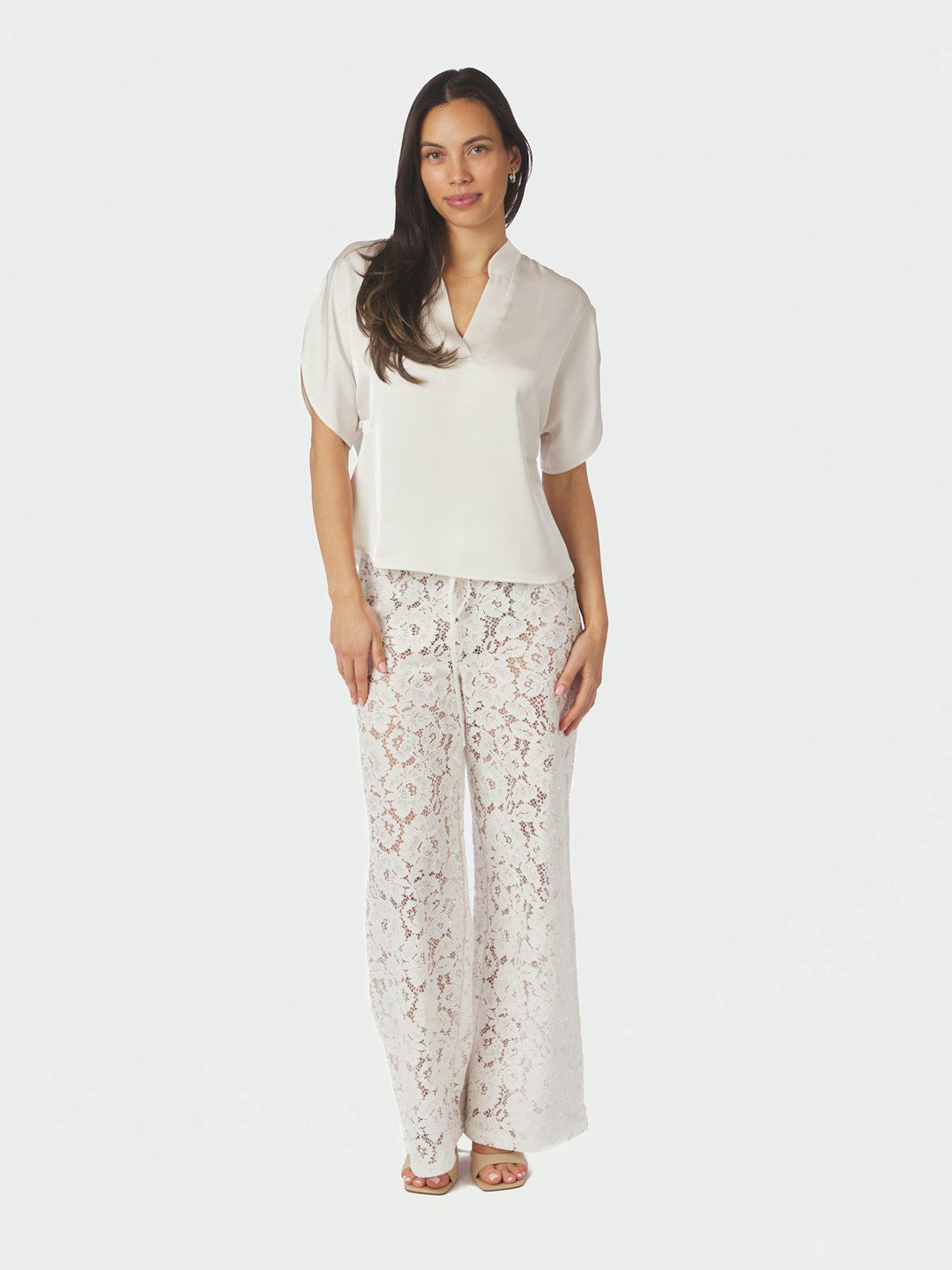 Anelle Heavy Sateen Blouse