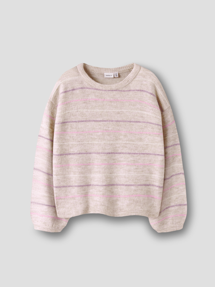 NKFDOTTO LS LOOSE KNIT