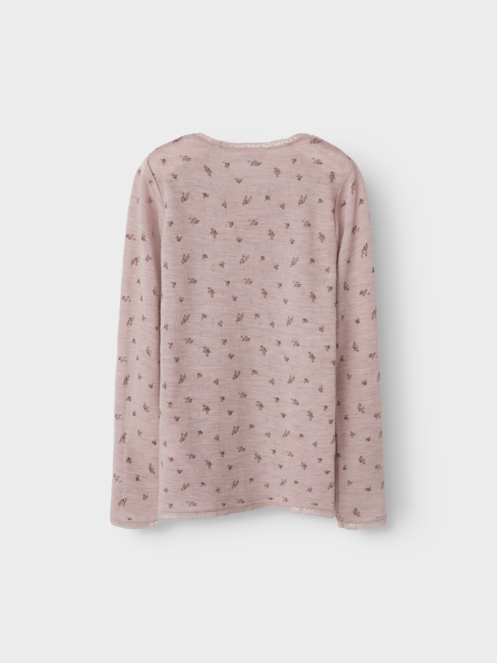NKFWANG WOOL NEEDLE LS TOP