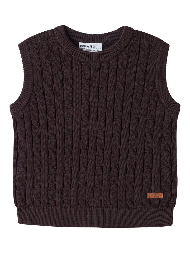 NMMRAFFAT STRIKKET VEST