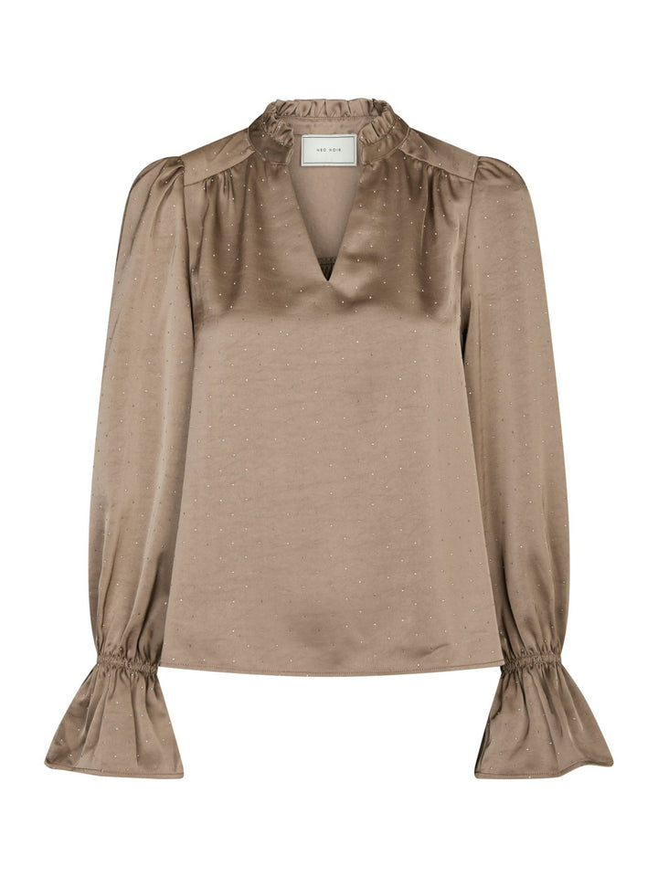 Amara Heavy Sateen Bedaz Blouse