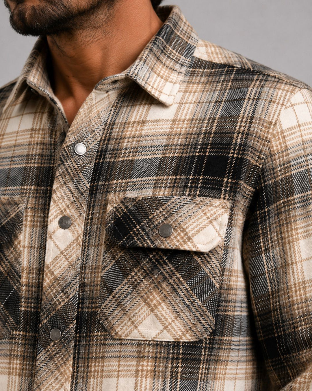 New Adrian Cotton Check Shirt