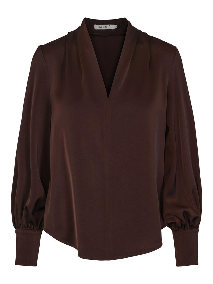 Classic V-neck blouse