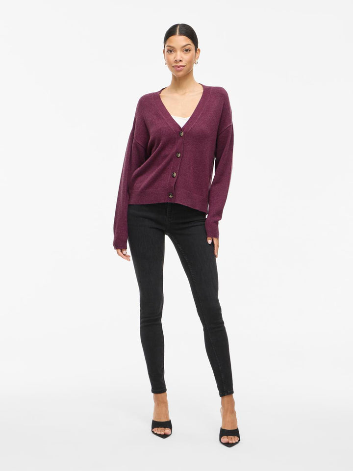Viril V-Neck Knit Cardigan - Noos