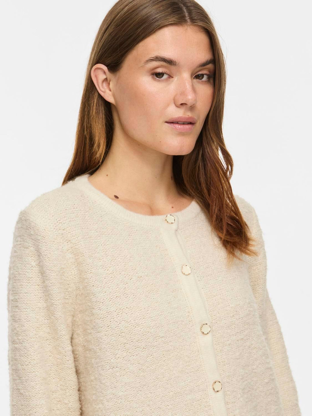 Vipigga O-Neck L/s Knit Jacket Noos