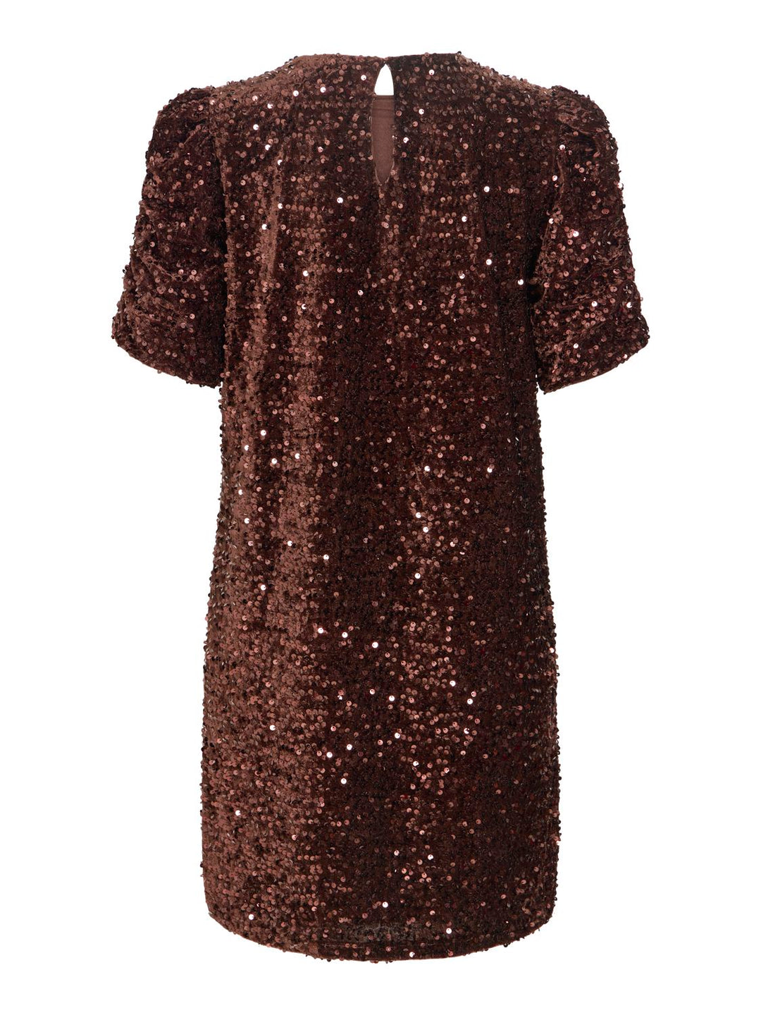 Vibelieve O-Neck Puff Short Dress/ka