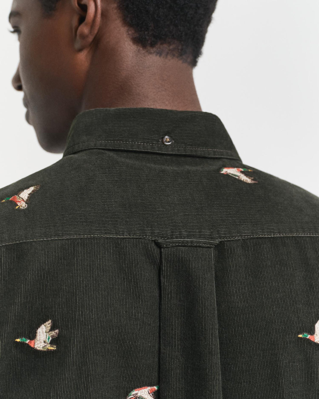 Reg Embroidered Corduroy Shirt
