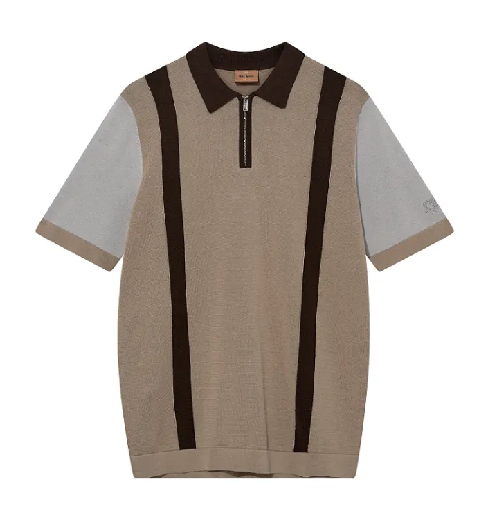 MMGJustin Zip SS Knit Polo