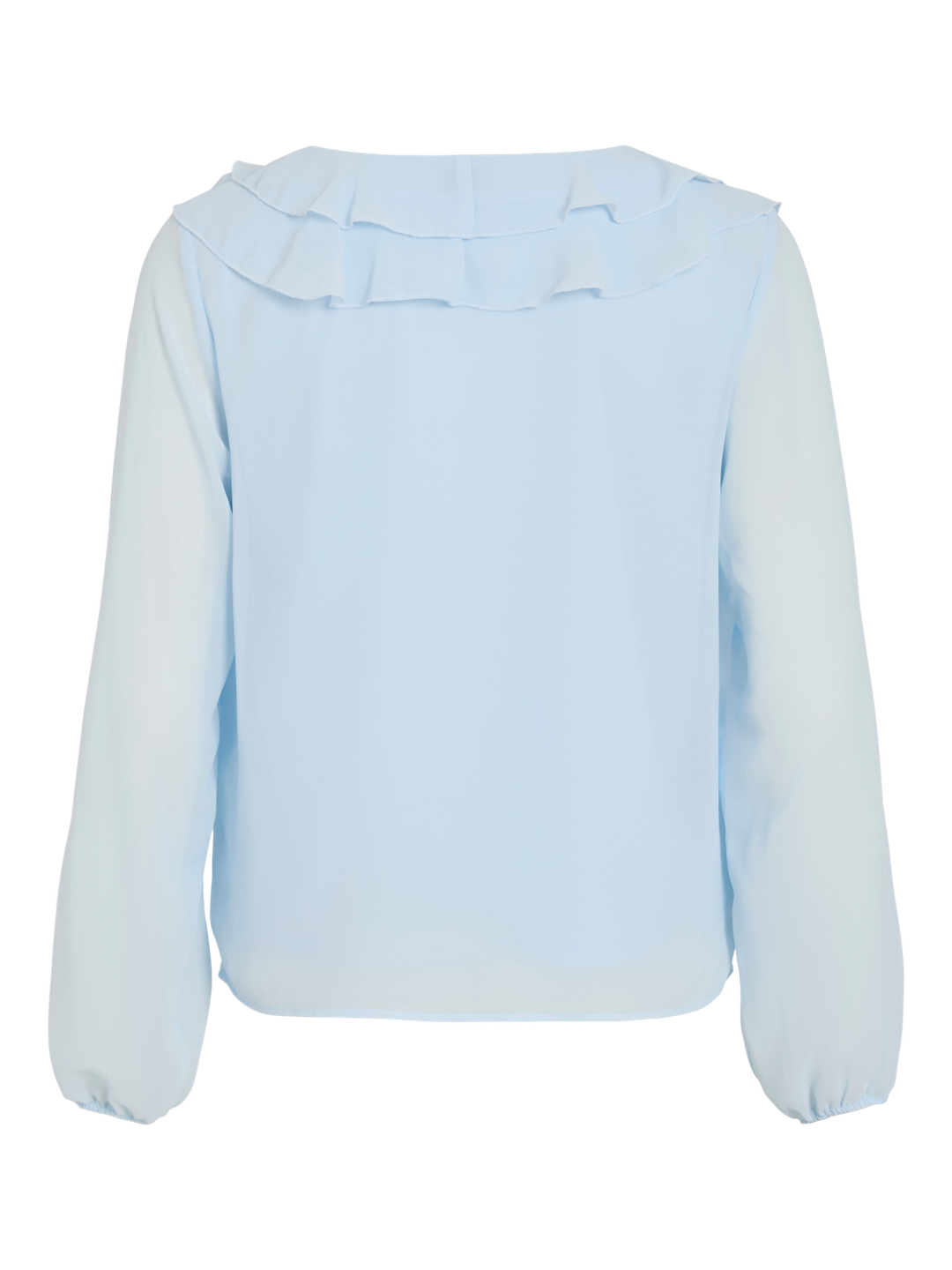 Viane L/s V-Neck Frill Top - Noos