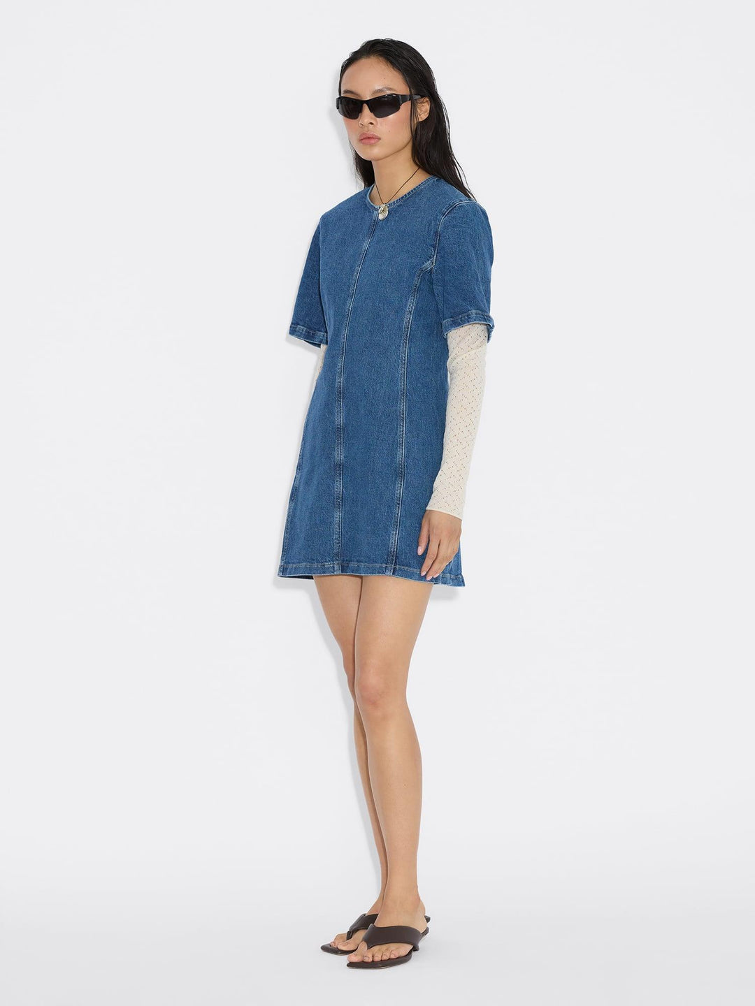 Short Denim Dress 26-02