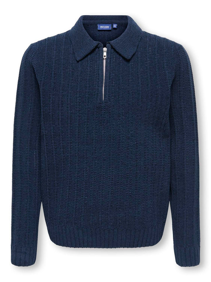 OSJEMIL ZIP POLO KNIT