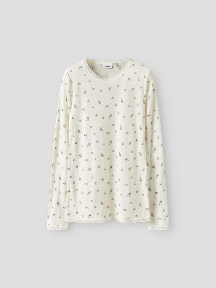 NKFWANG WOOL NEEDLE LS TOP