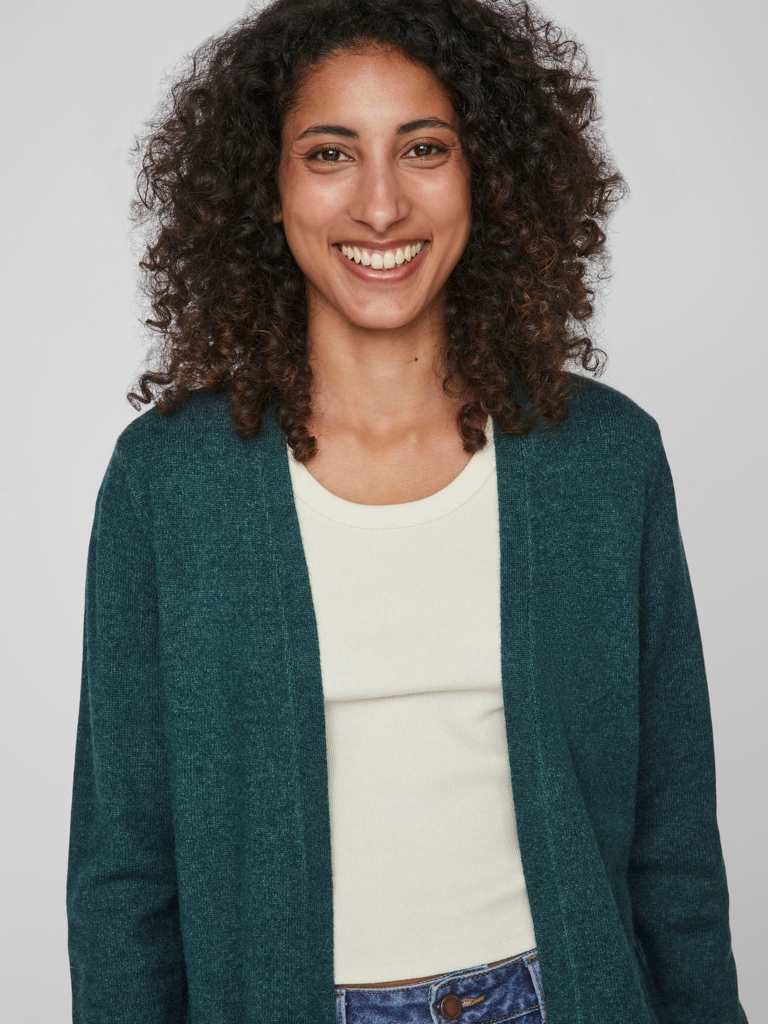 Virill L/S open knit cardigan