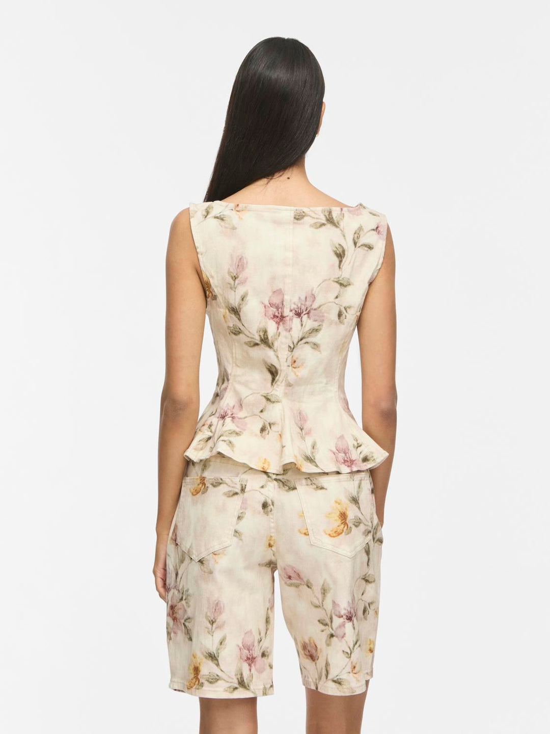 Vichia S/l Peplum Top