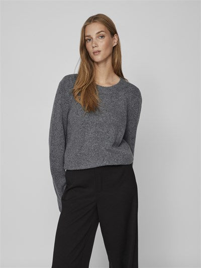 ViJaney L/s O-Neck Knit Top