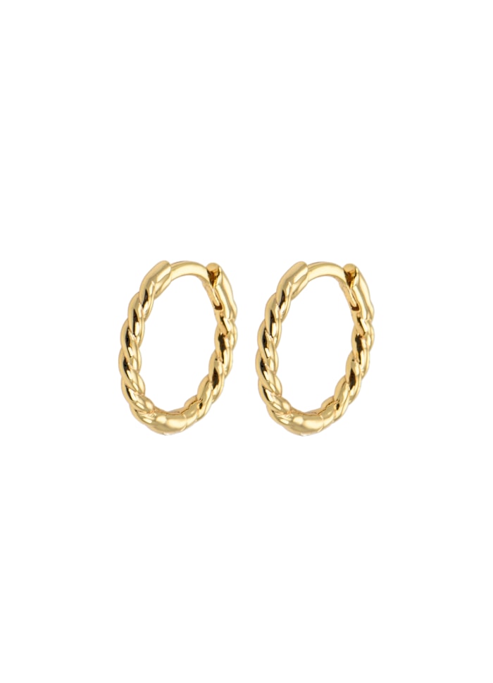 Medium Twisted Hoops